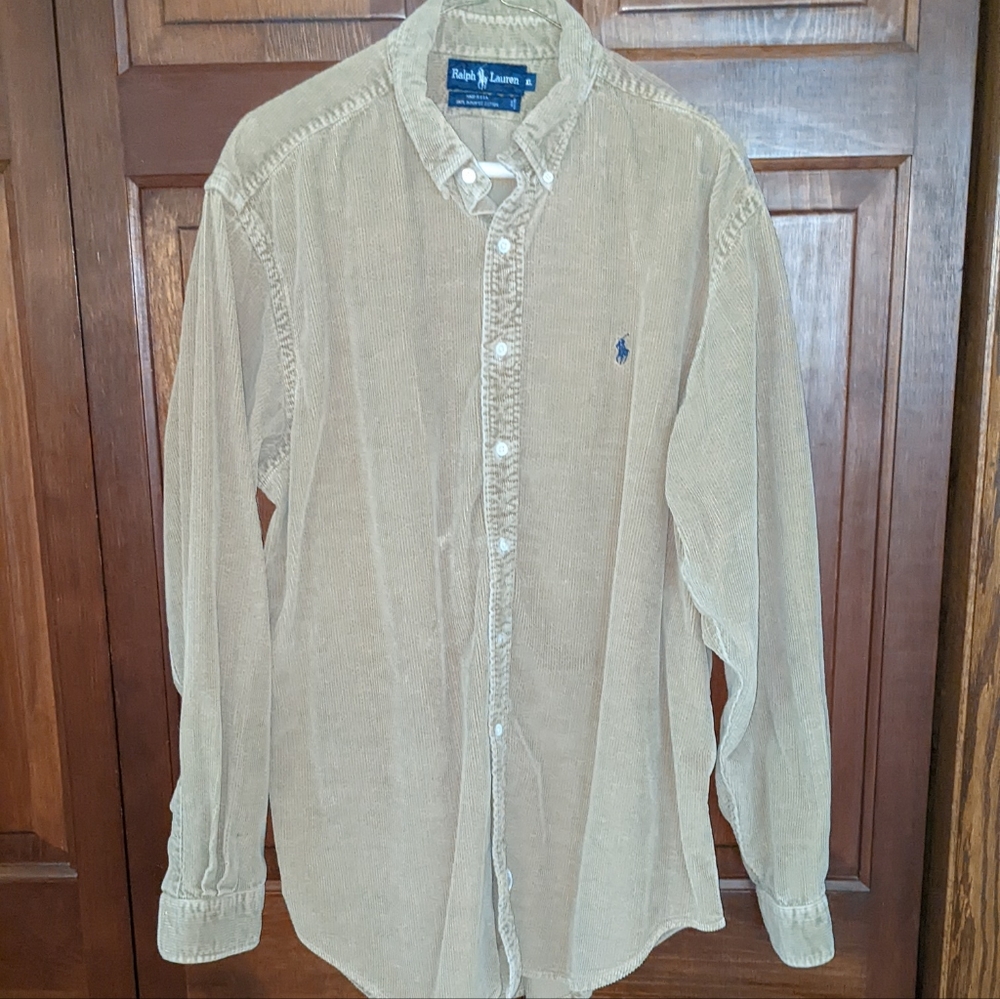 Corduroy Button Down. XL. Polo by Ralph Lauren.